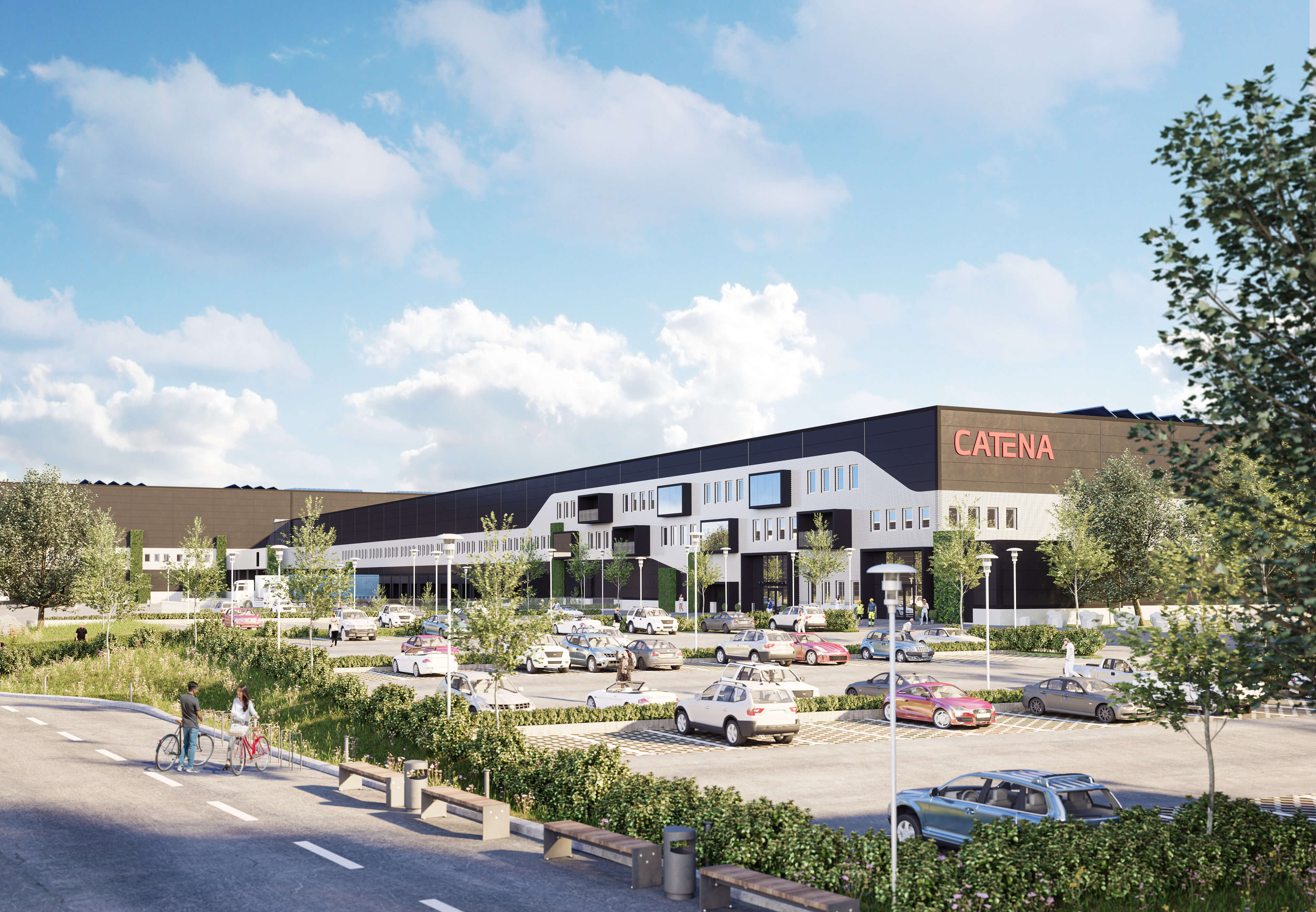 Catenas logistikfastighet mellan Södertälje och Nykvarn, nära Stockholm.